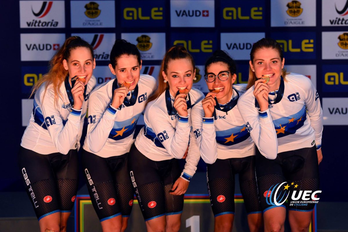 L'Italia vince i Campionati Europei Inseguimento a squadre Donne Under 23