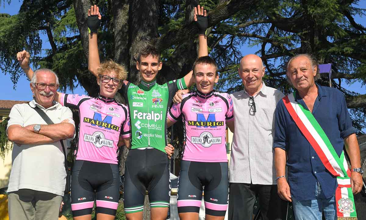 Il podio Esordienti 1° anno di Bovezzo