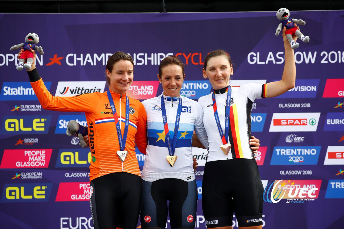 Marta Bastianelli vince il Campionato Europeo strada a Glasgow (foto UEC/BettiniPhoto)