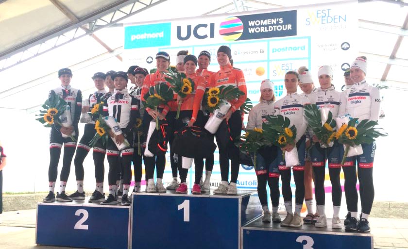 Il podio della Crescent Vargarda TTT 2018