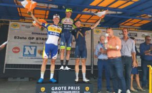 Il podio del Gp Stad Zottegem