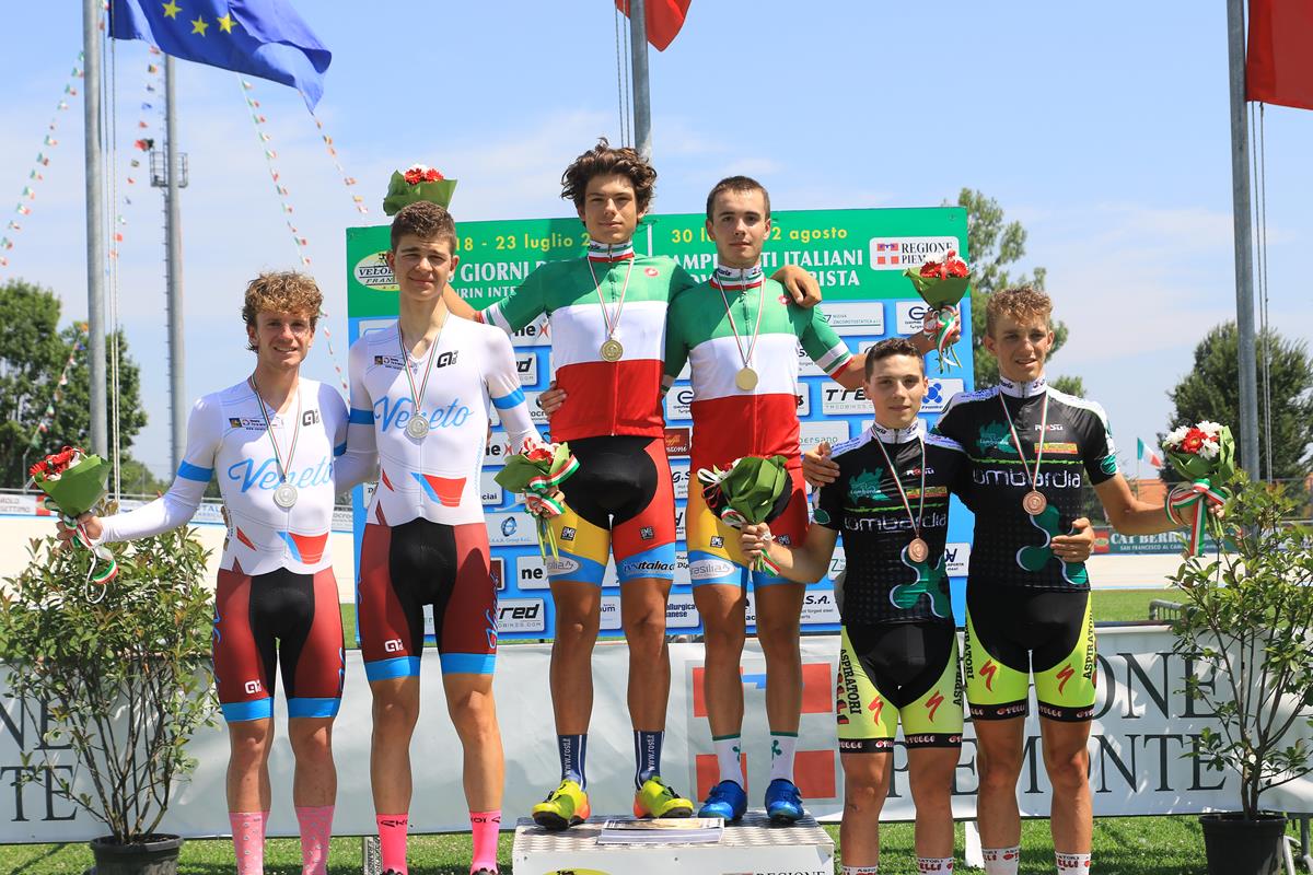Il podio del Campionato Italiano Americana Allievi