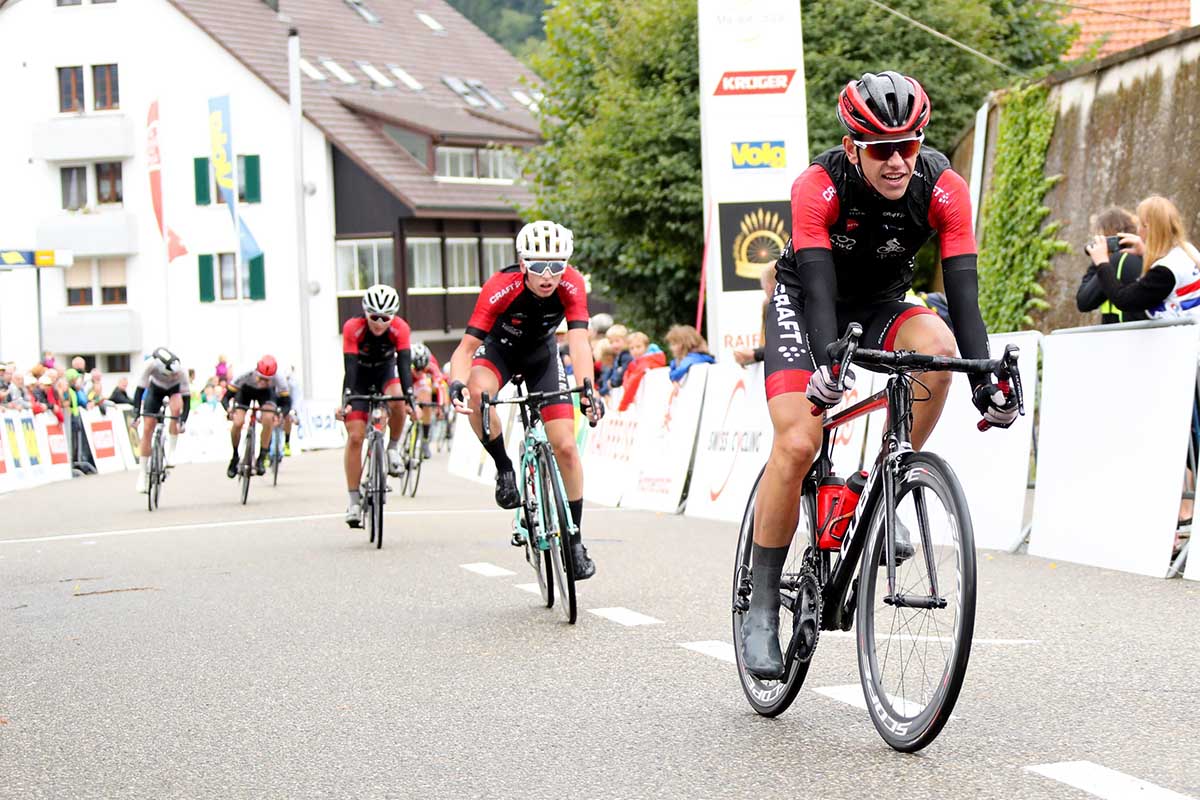 L'arrivo della prima tappa del Gp Ruebliland 2018