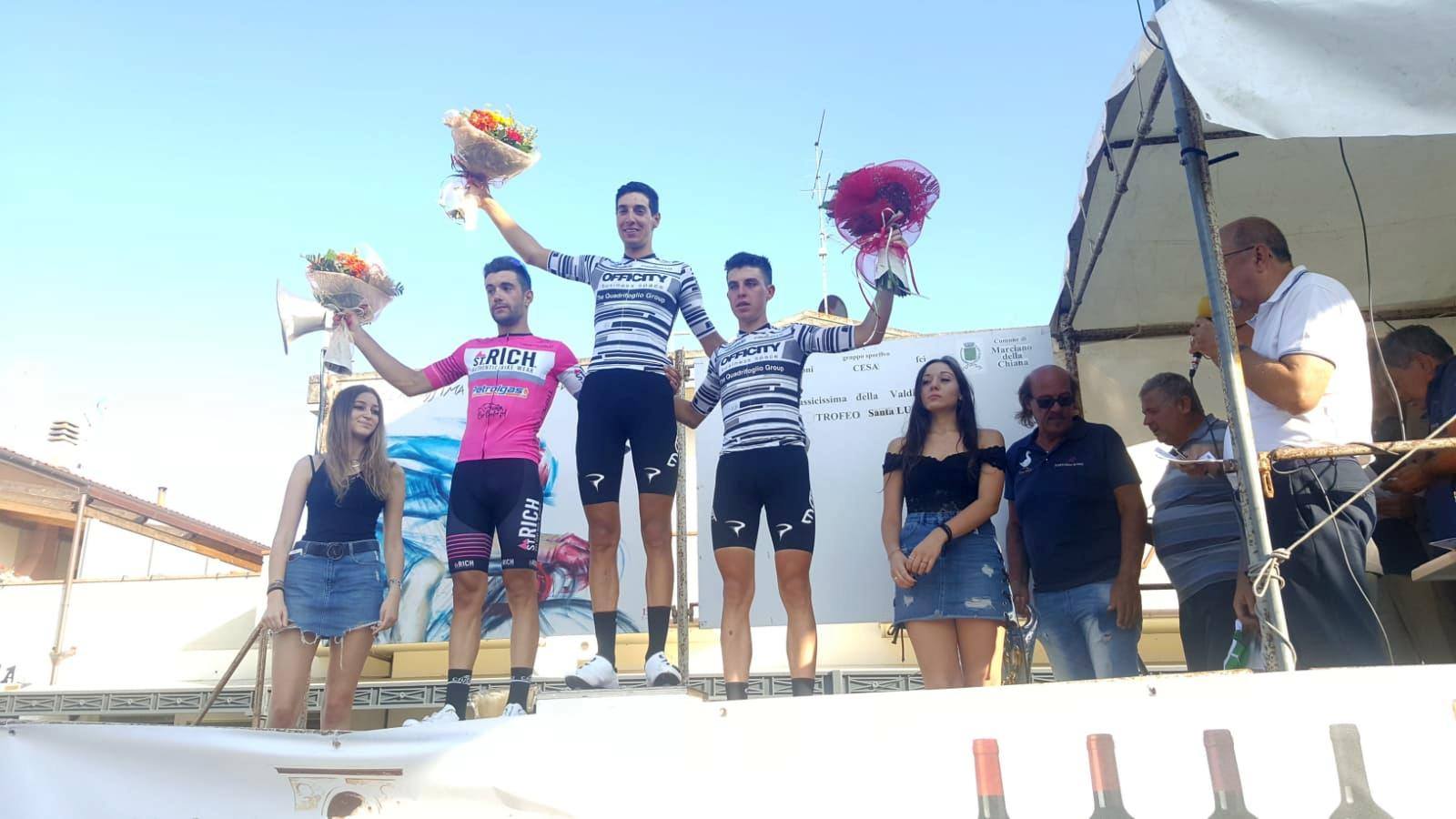 Il podio del 96° Circuito di Cesa