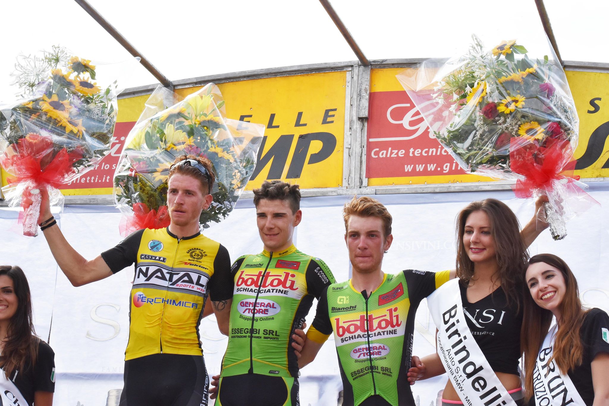 Il podio del Trofeo Comune di Lamporecchio 2018