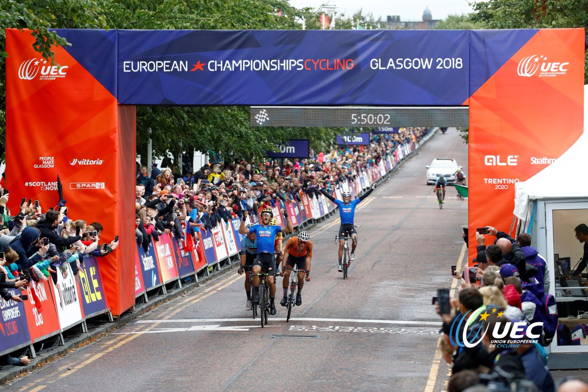 La vittoria di Matteo Trentin agli Europei di Glasgow