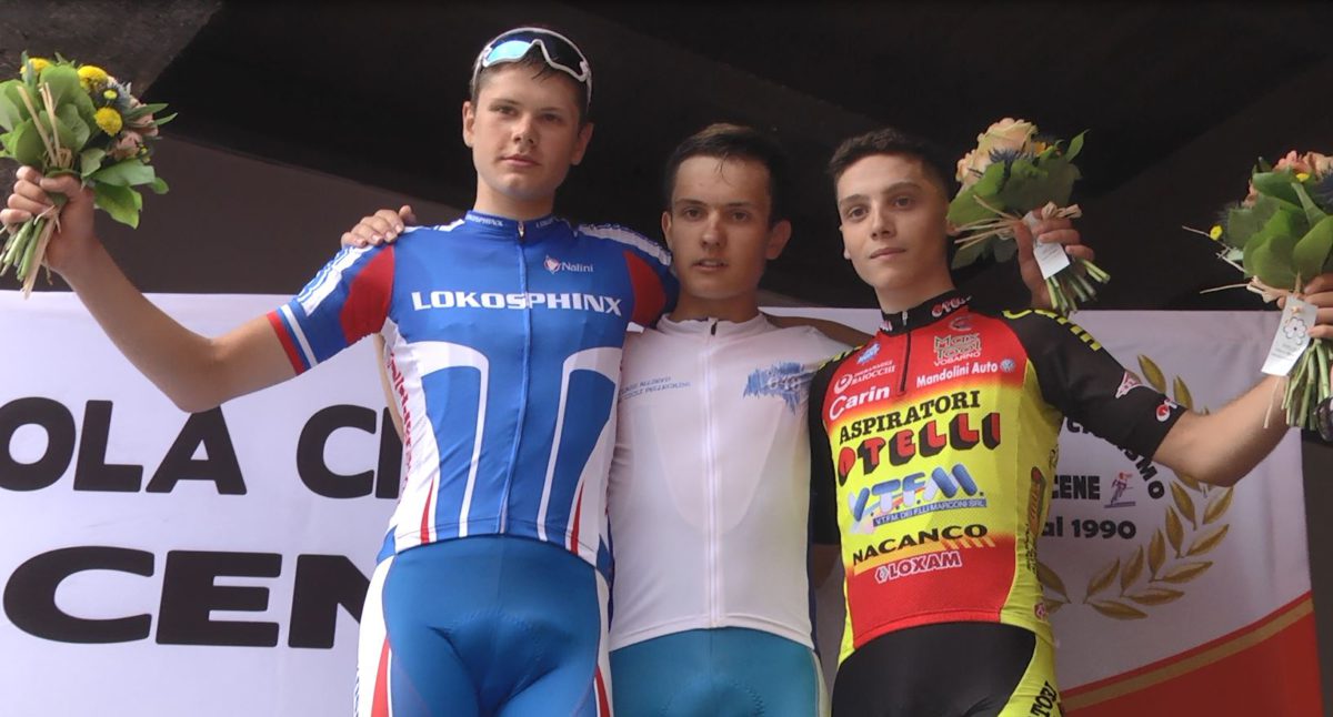 Il podio del Criterium 648 Allievi