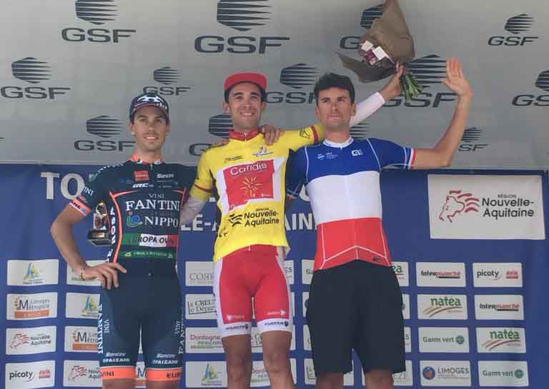 Il podio finale del Tour du Limousin 2018