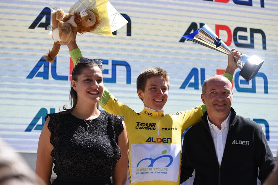 Lo sloveno Tadej Pogacar vincitore del Tour de l'Avenir 2018