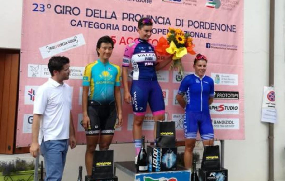Il podio del Giro della Provincia di Pordenone Donne