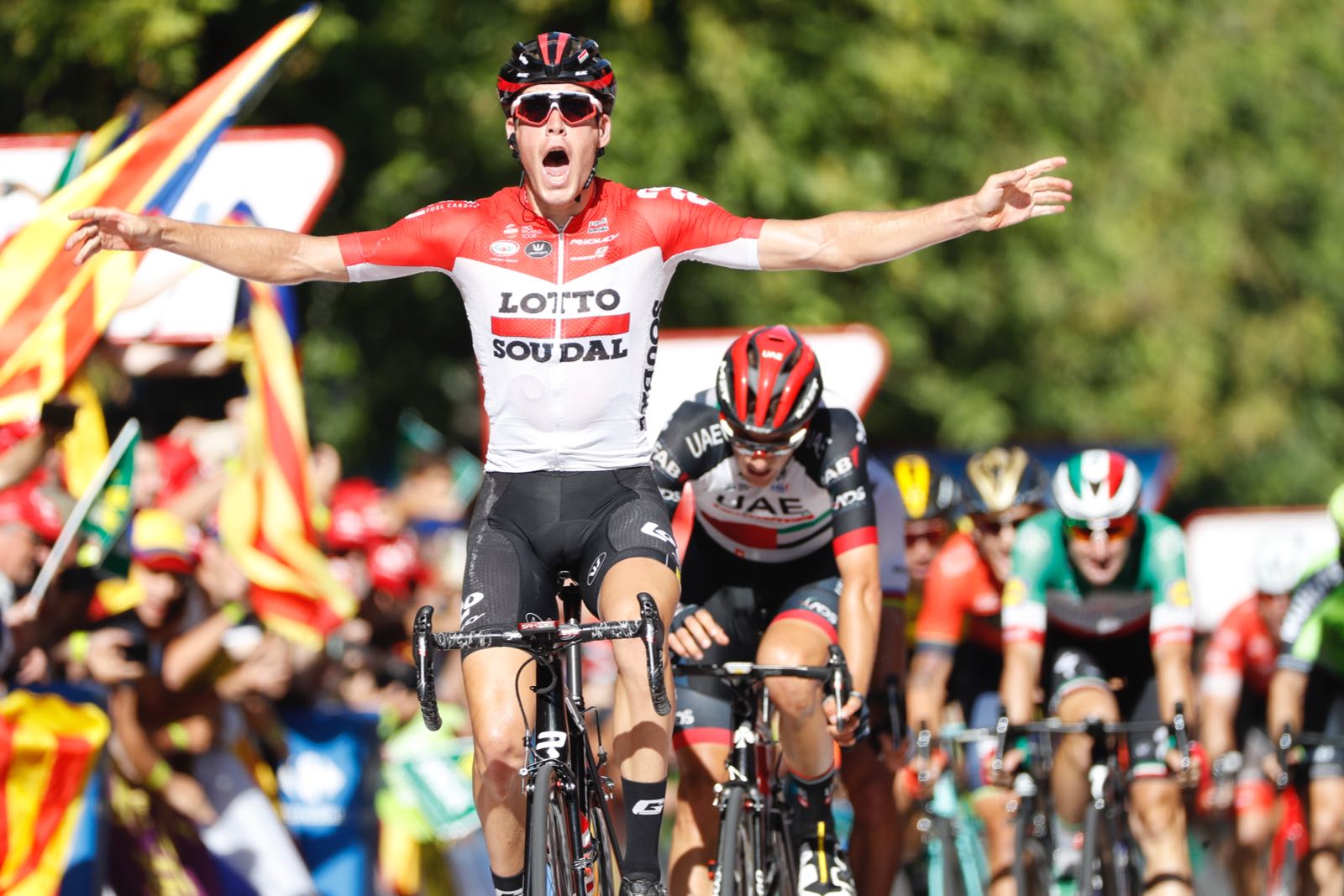 Jelle Wallays vince la 18esima tappa della Vuelta a Espana