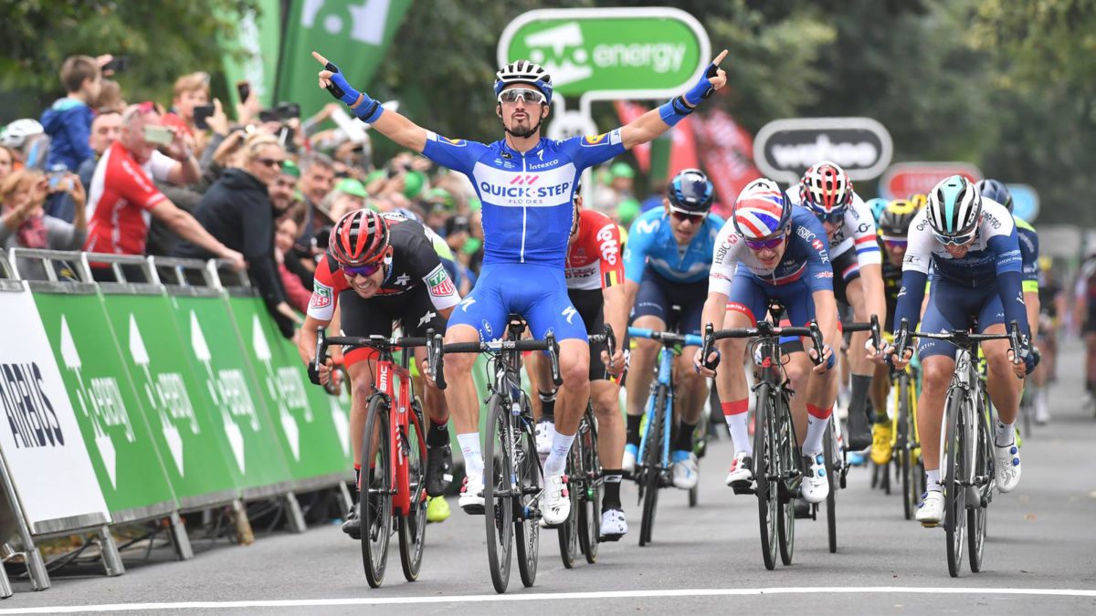 Julian Alaphilippe vince la terza tappa del Tour of Britain