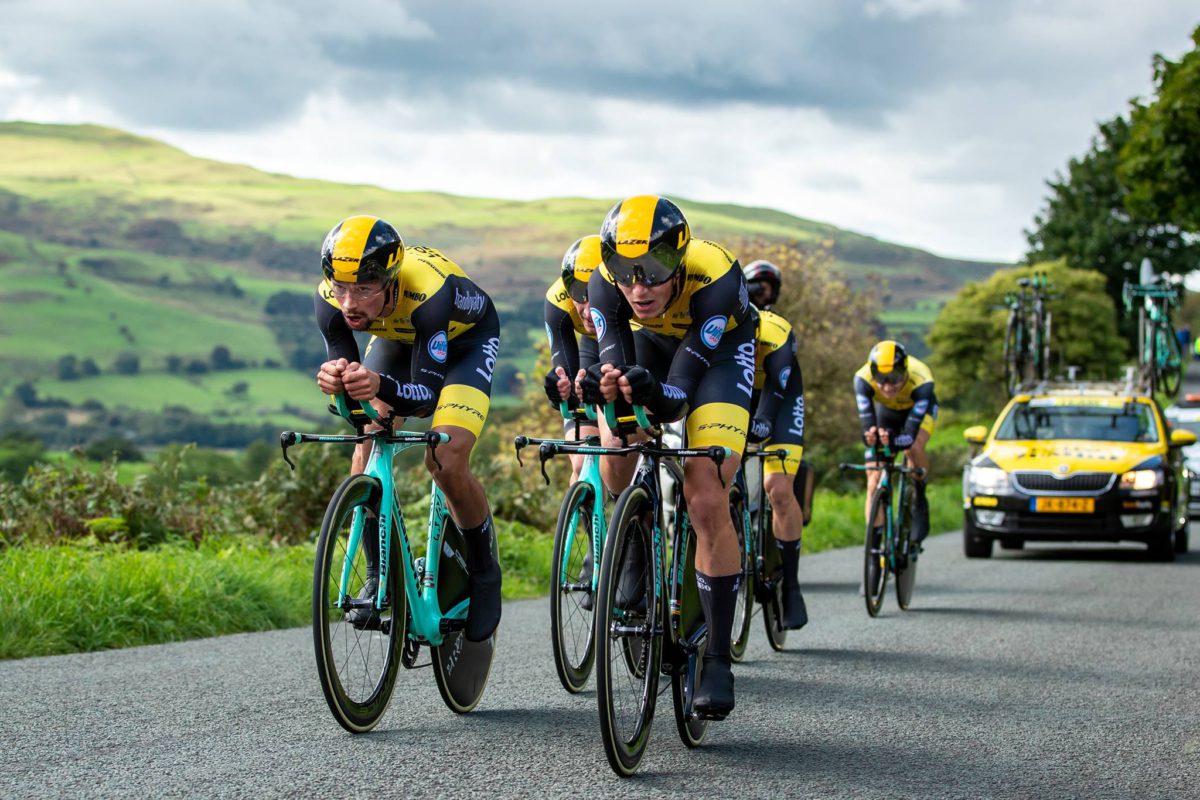 La LottoNL-Jumbo vince la quinta tappa (cronosquadre) del Tour of Britain