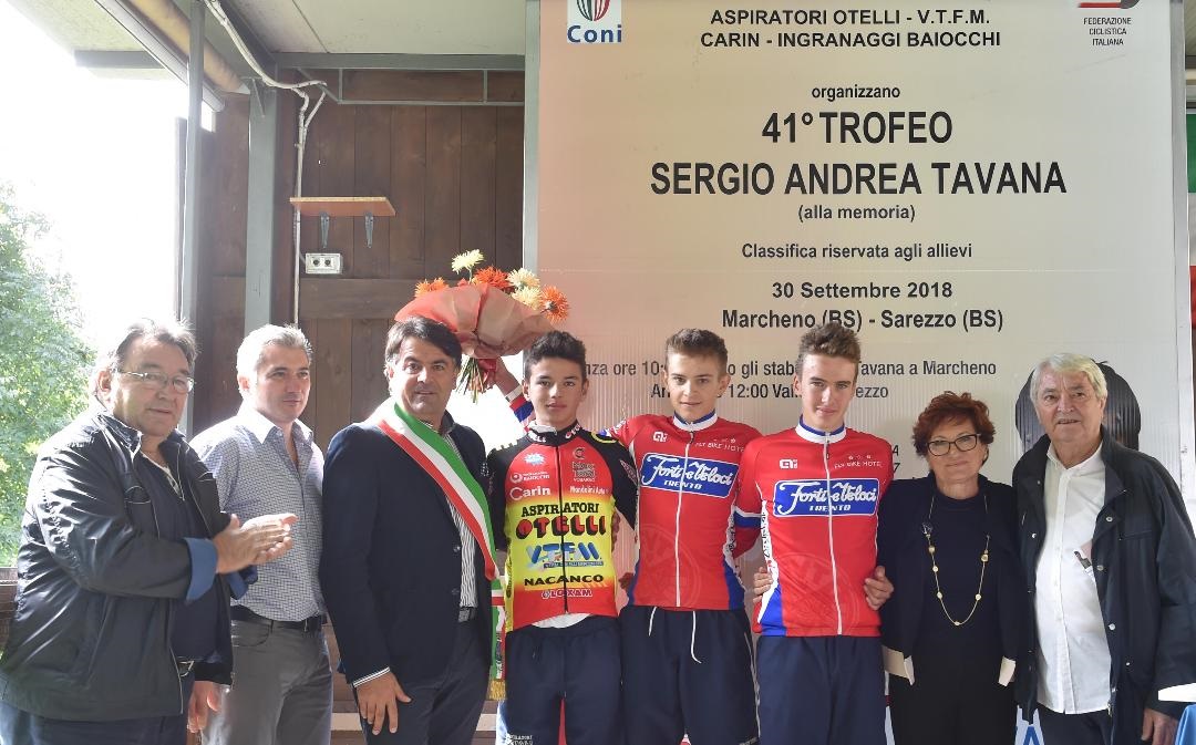 Il podio della Marcheno Sarezzo 2018