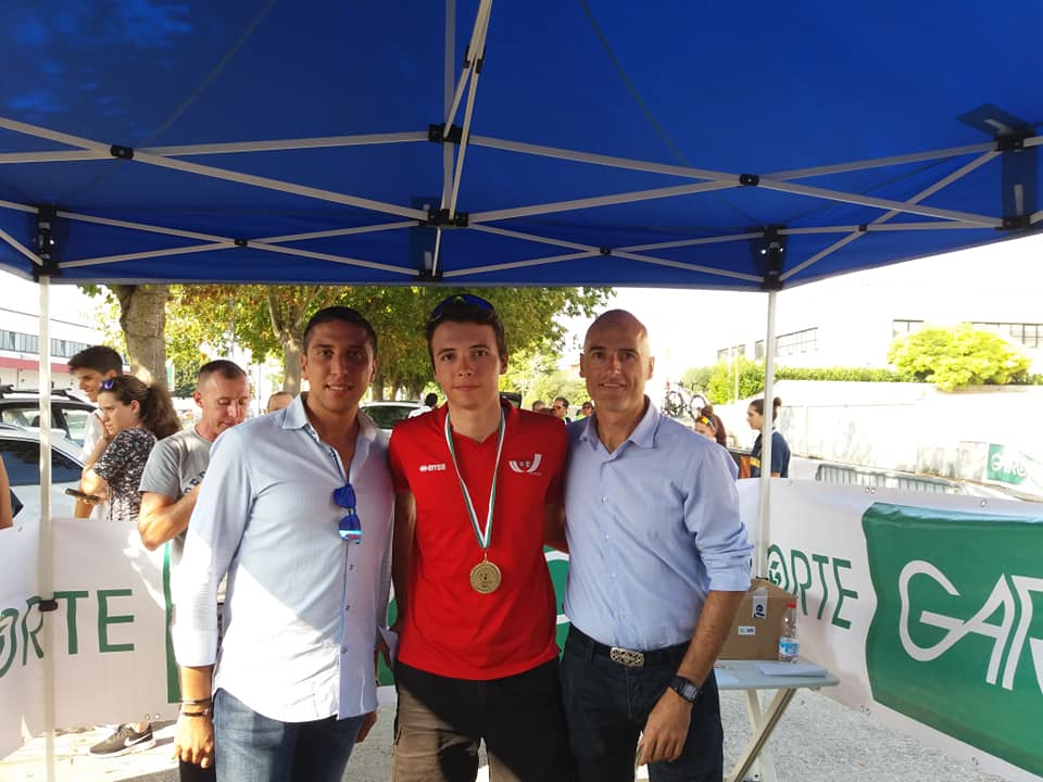 Pietro Aimonetto vincitore della cronometro Juniores di Camerata Picena