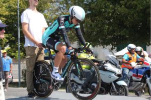 Arianna Fidanza alla crono di Camerata Picena