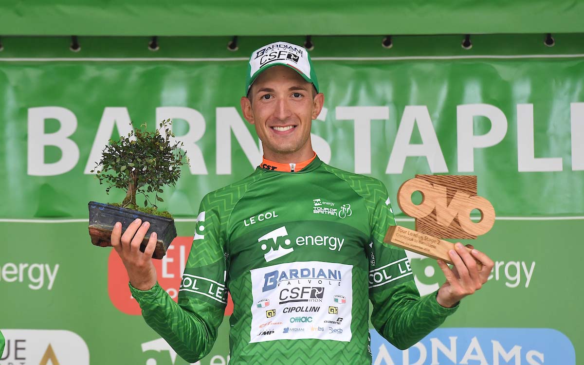 Alessandro Tonelli leader del Tour of Britain 2018 dopo la seconda tappa