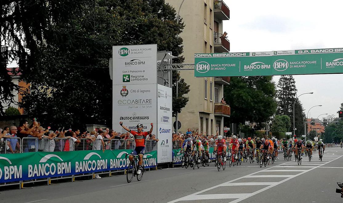 Sonny Colbrelli vince la 100/a Coppa Bernocchi