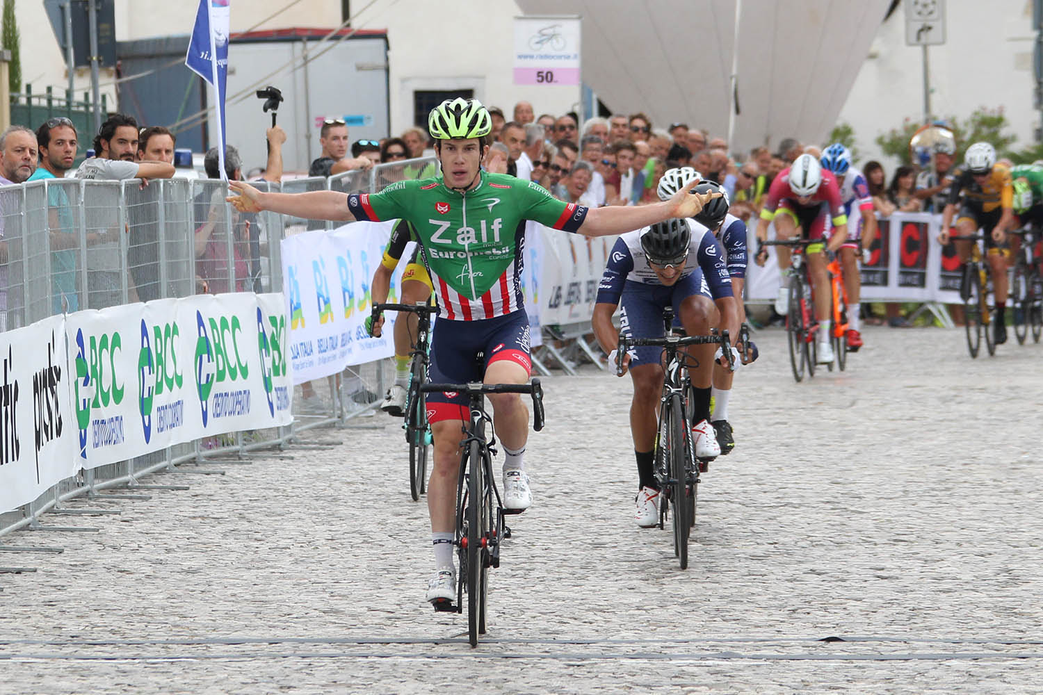 Alberto Dainese vince la prima tappa del Giro del Friuli 2018