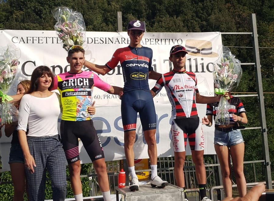 Il podio della 55/a Coppa 29 Martiri di Figline di Prato