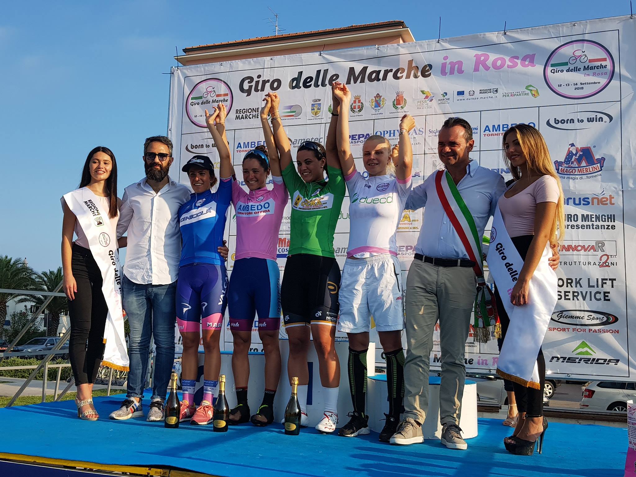 Tutte le maglie finali del Giro delle Marche in Rosa 2018
