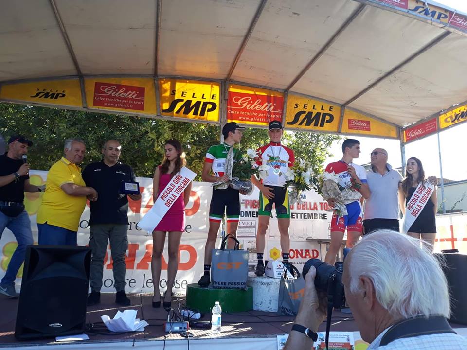 Il podio del Piccolo Giro della Toscana