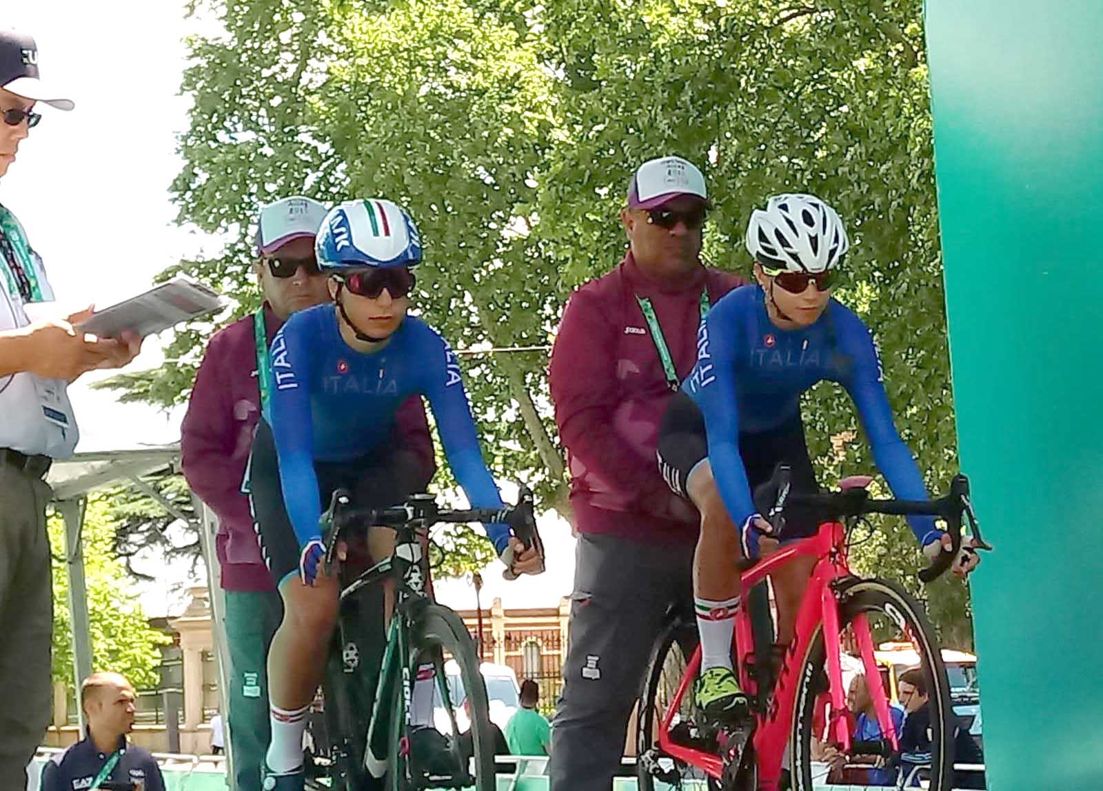 Collinelli e Specia cronocoppie YOG 2018