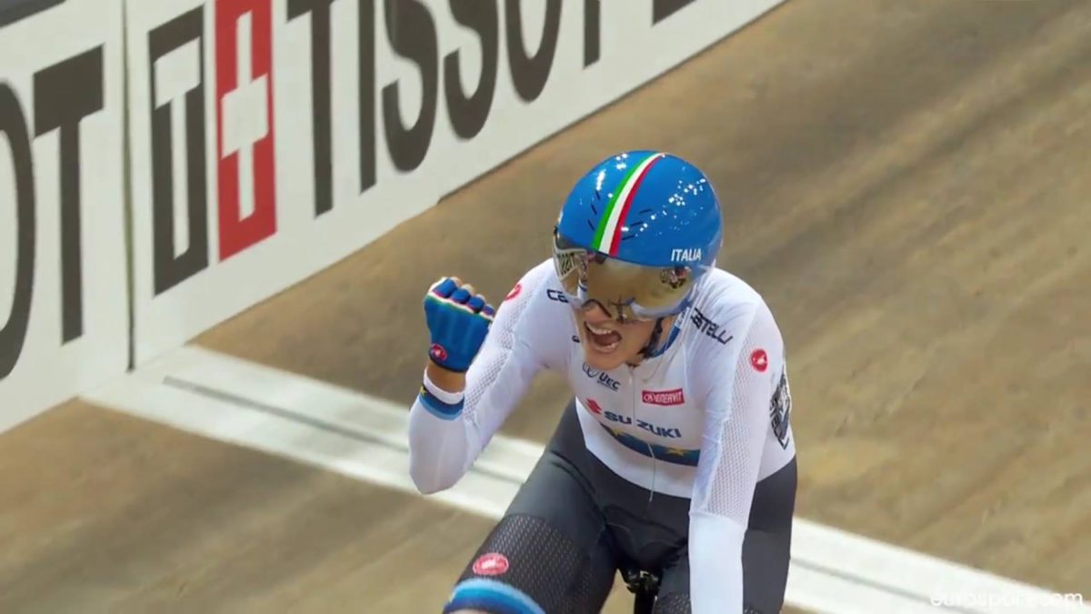 Maria Giulia Confalonieri vince la Corsa a punti a Saint-Quentin-en-Yvelines