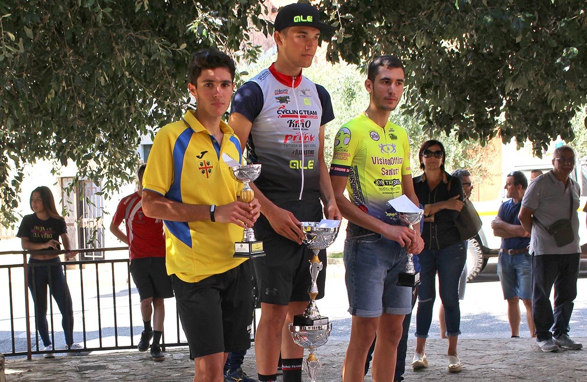 Il podio Juniores di Bottidda