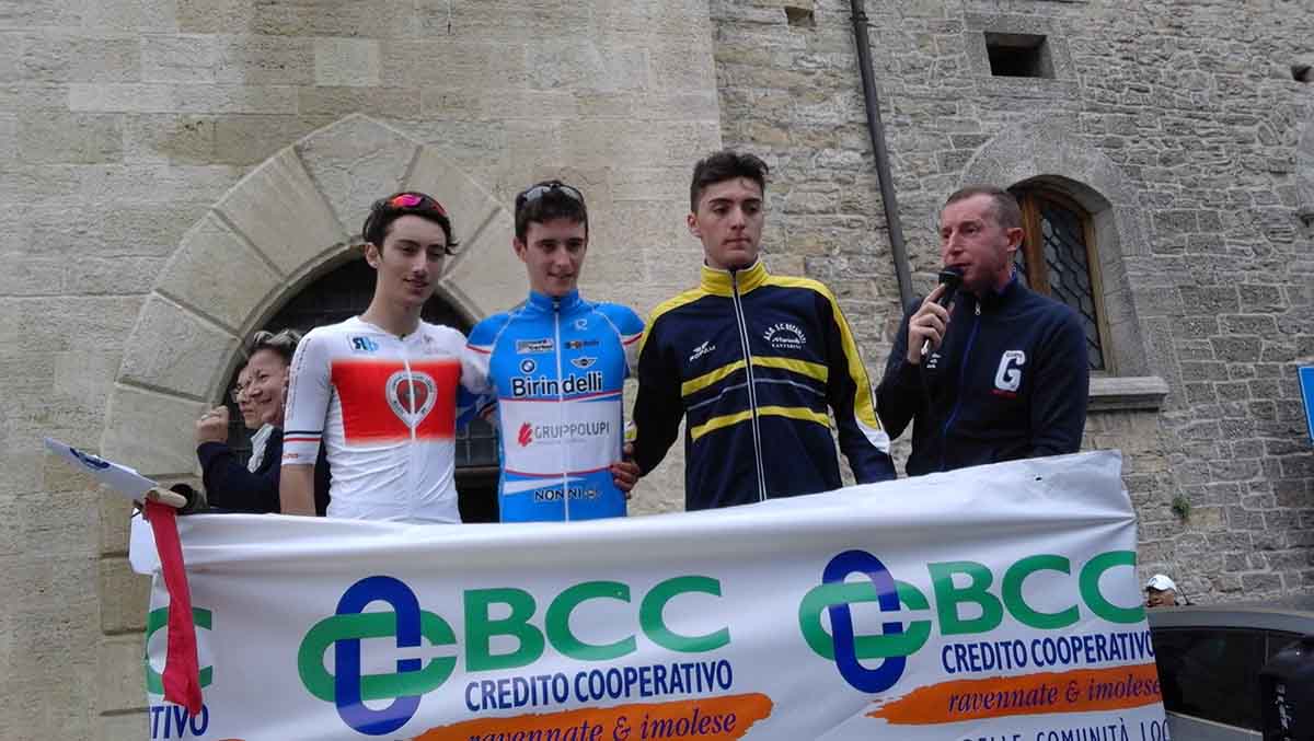 Il podio della Lugo - San Marino 2018