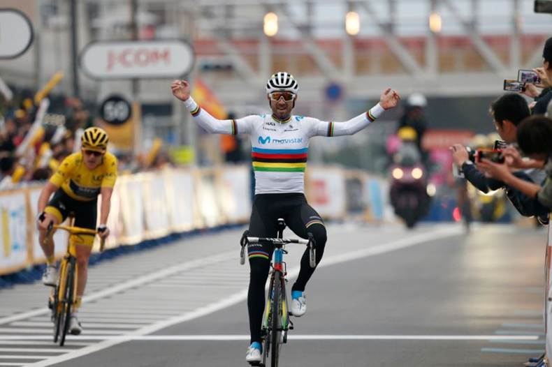 Alejandro Valverde vince il Tour de France Saitama Criterium 2018