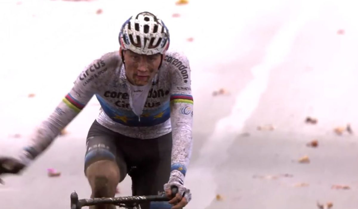 Mathieu Van der Poel vince il Jaarmarktcross 2018, seconda prova del DVV verzekeringen trofee a Niel