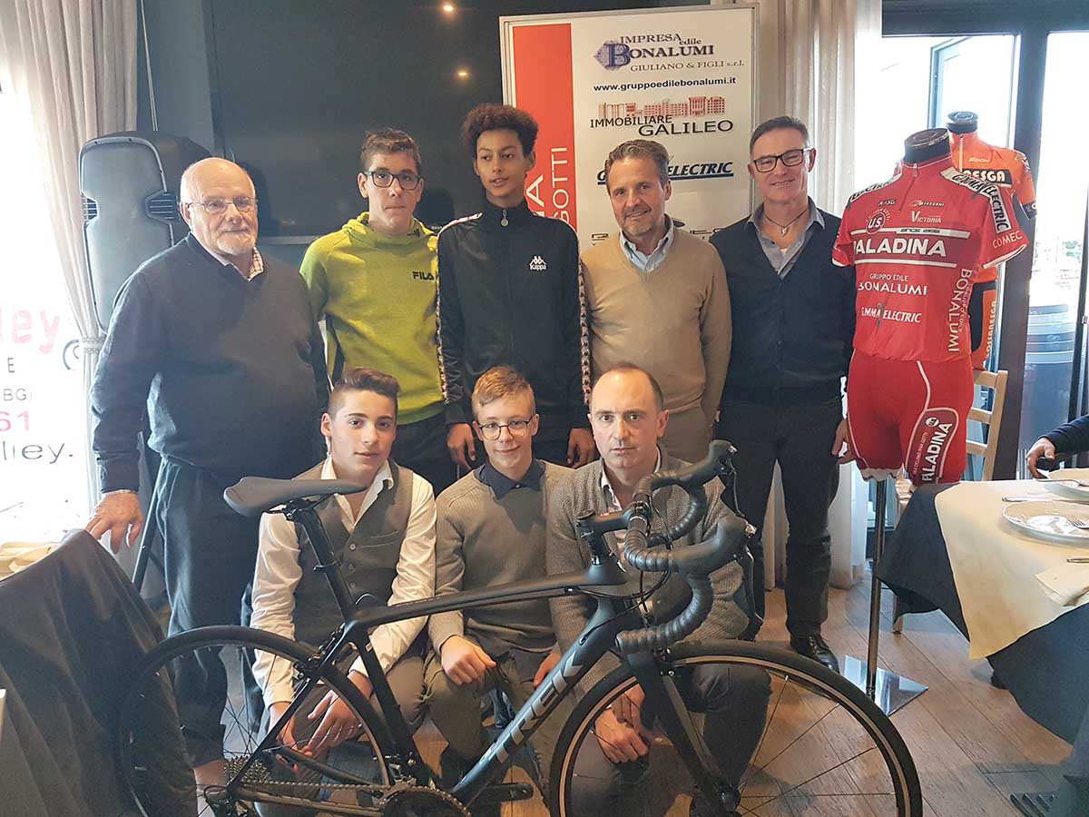 La squadra Allievi 2019 dell'Us Paladina