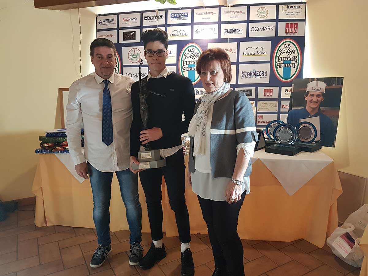 Andrea D'Amato riceve il Memorial Bepi e Robi Donati 2018