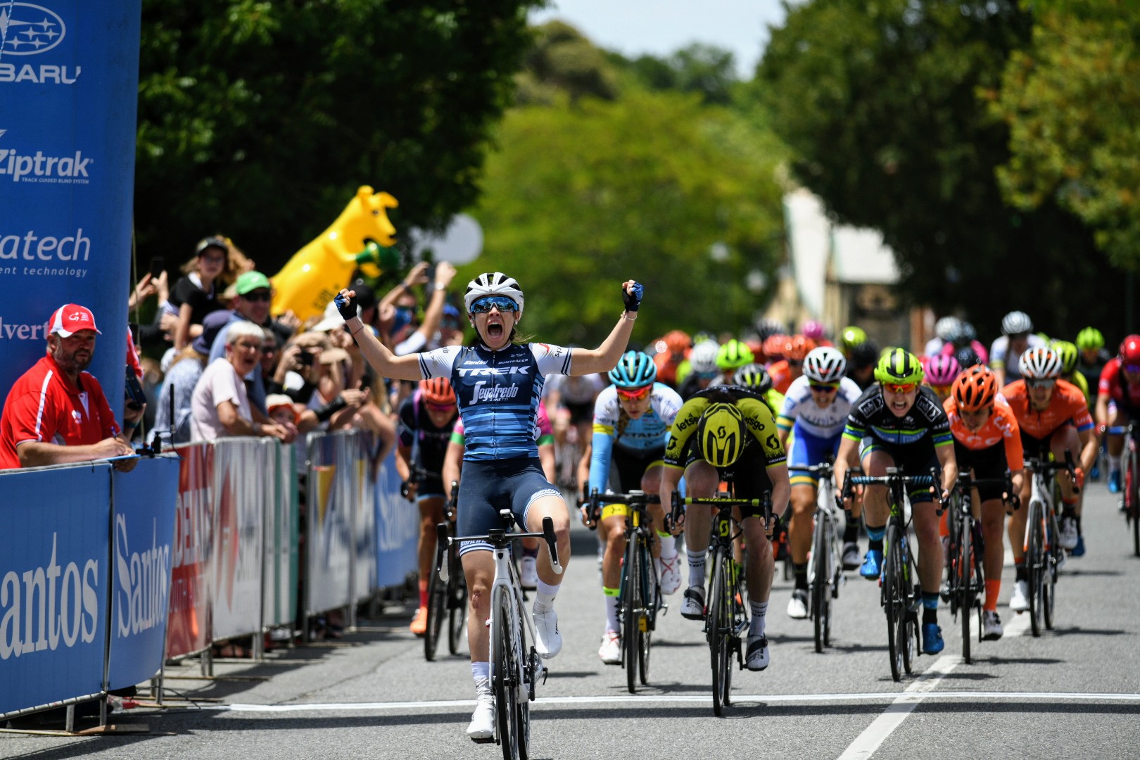 Letizia Paternoster vince la prima tappa del Santos Women's Tour 2019