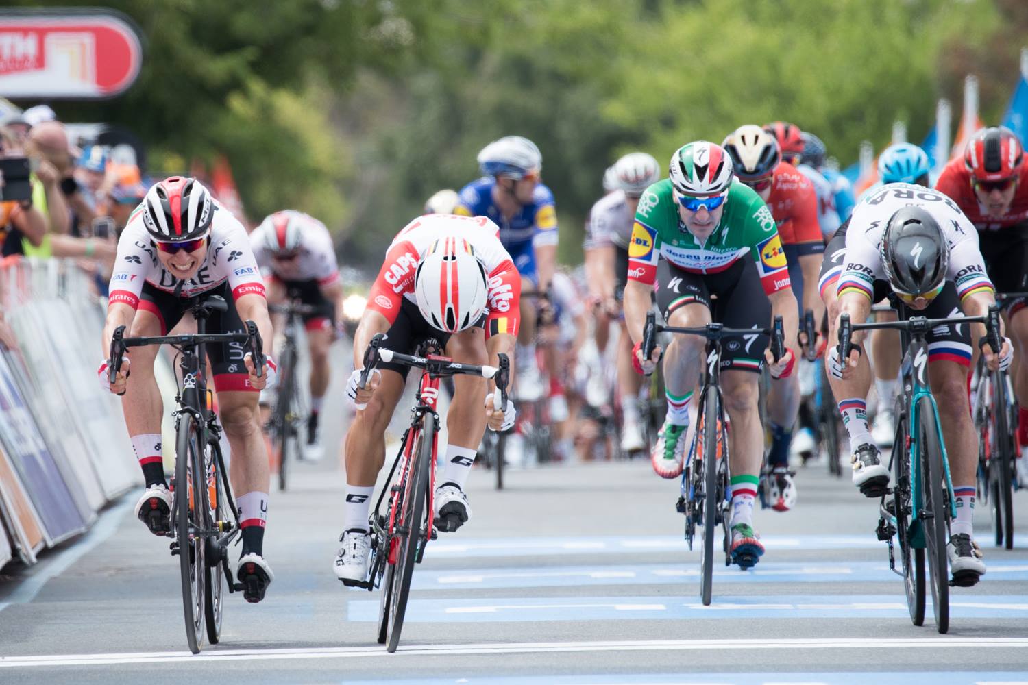 La volata della quinta tappa del Tour Down Under 2018