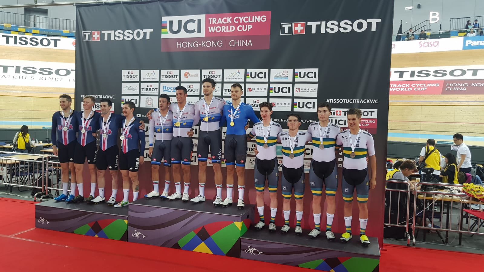 Il quartetto azzurro primo ad Hong Kong