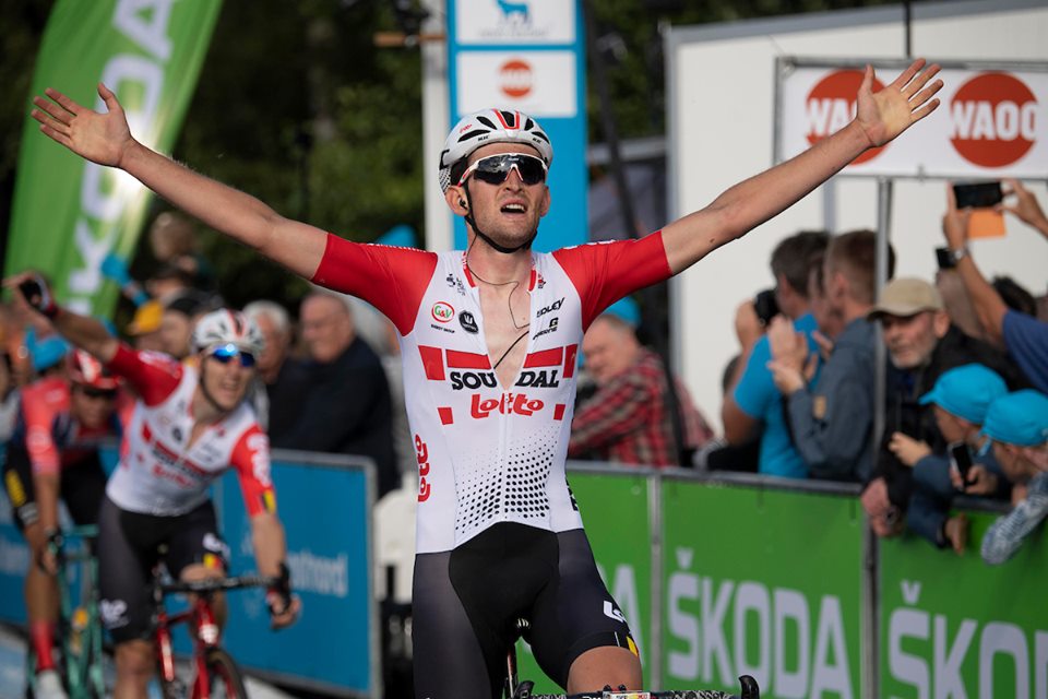 Tiesj Benoot vince la prima tappa del PostNord Danmark Rundt - Tour of Denmark