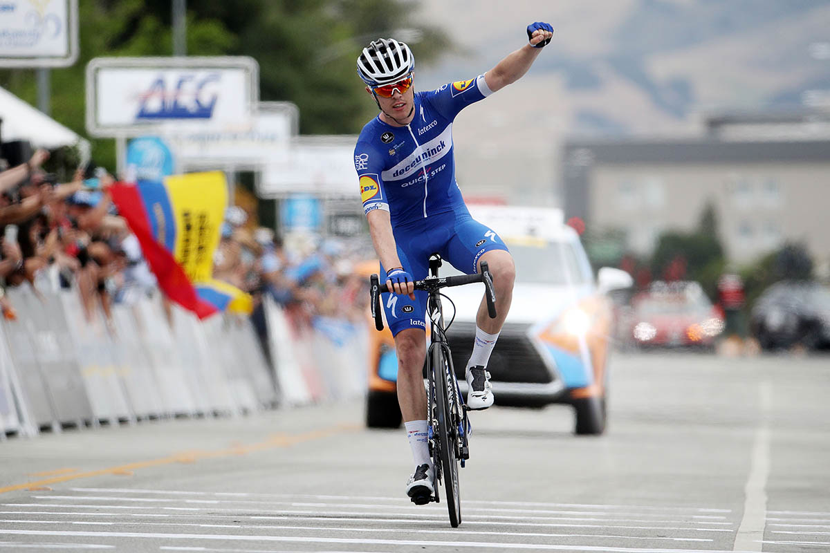 Remi Cavagna vince solitario la terza tappa dell'Amgen Tour of California 2019