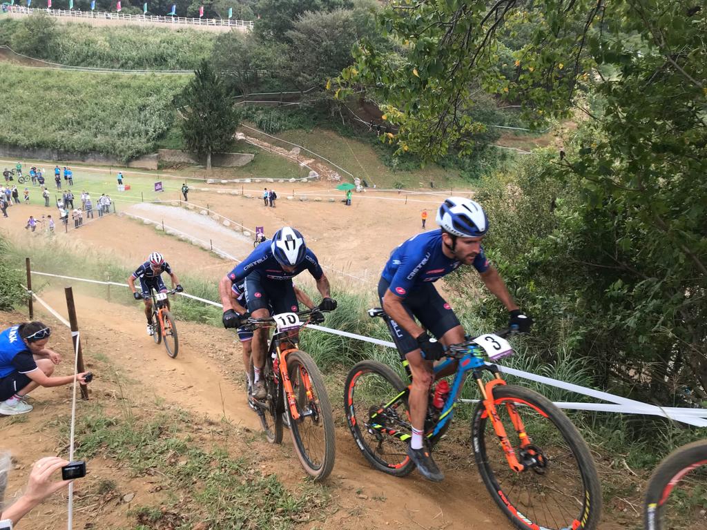 Gli azzurri MTB in azione a Tokyo