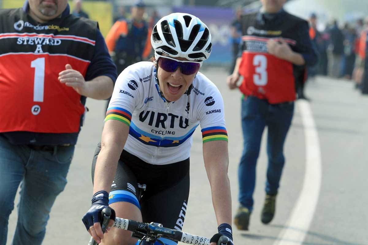 Marta Bastianelli vincitrice del Giro delle Fiandre 2019