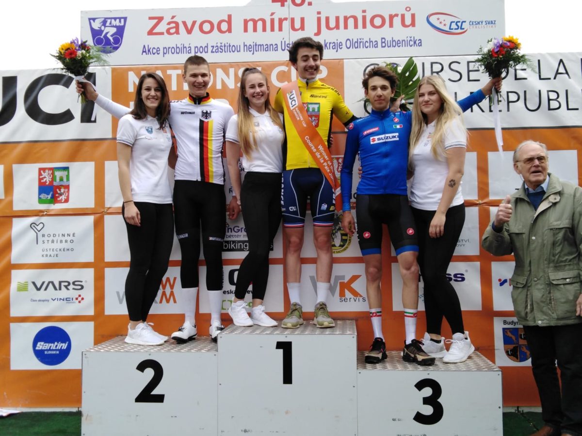 Il podio finale della Corsa della Pace 2019