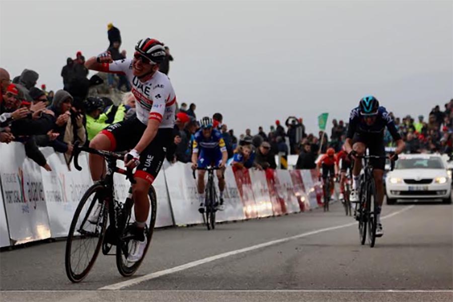 Tadej Pogacar vince la seconda tappa della Volta ao Algarve