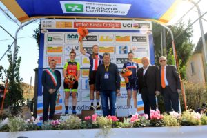 Il podio del Trofeo Da Moreno 2019 con le autorità