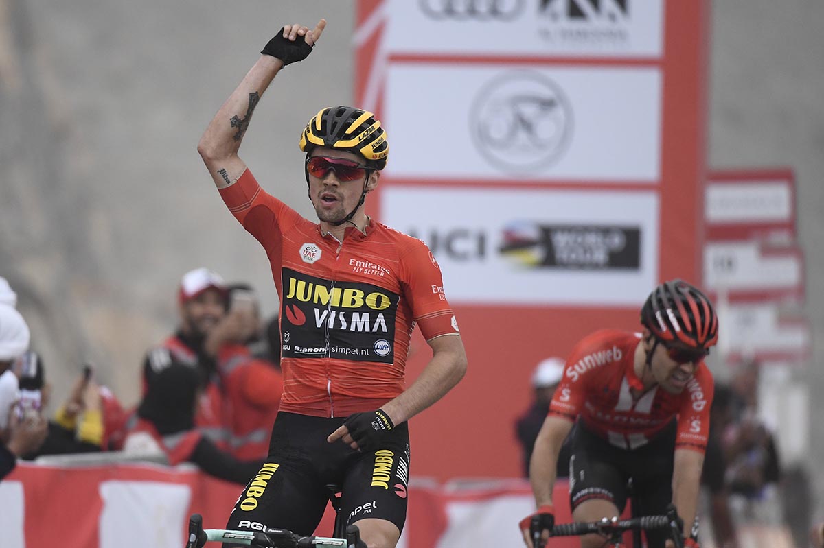 Primoz Roglic vince la sesta tappa dell'UAE Tour