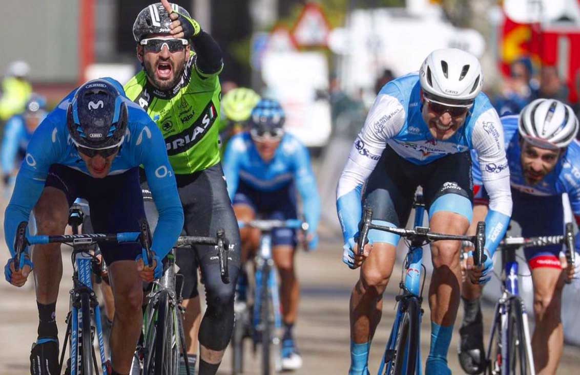 La volata della prima tappa della Vuelta a Castilla y León