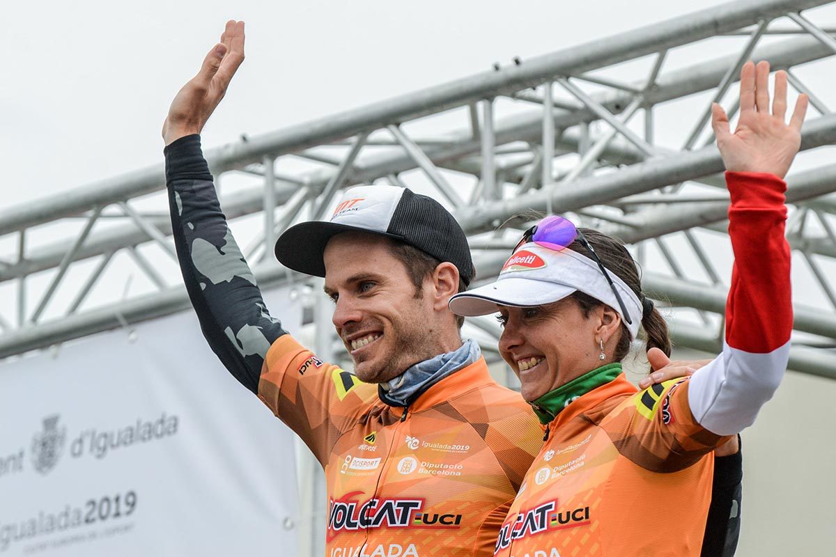 Hans Becking ed Eva Lechner leader della Volcat BTT 2019
