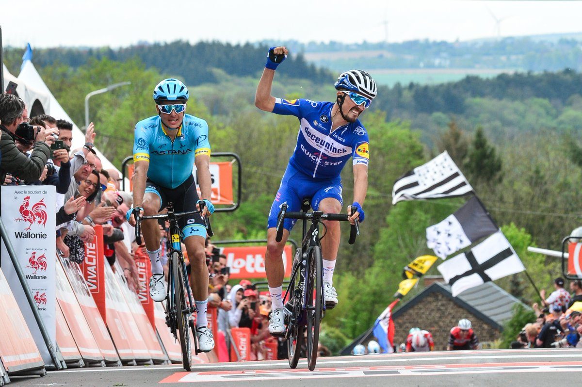 Julian Alaphilippe vince la Freccia Vallone 2019 (foto ASO)