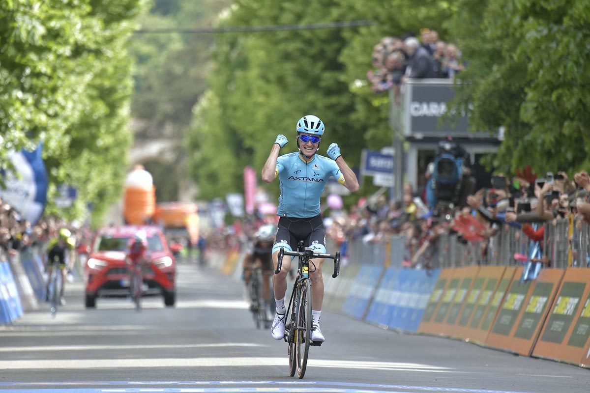 Pello Bilbao vince la settima tappa del Giro d'Italia 2019 (foto LaPresse)