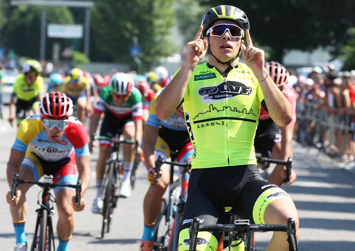 Tomas Trainini vince a Olgiate Molgora (foto Rodella)